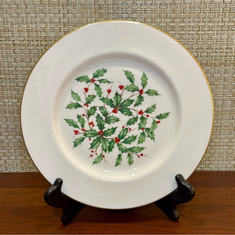 🎄VTG 1970s-80s Lenox Holiday Presidential Special 10.5" Dinner Plate USA